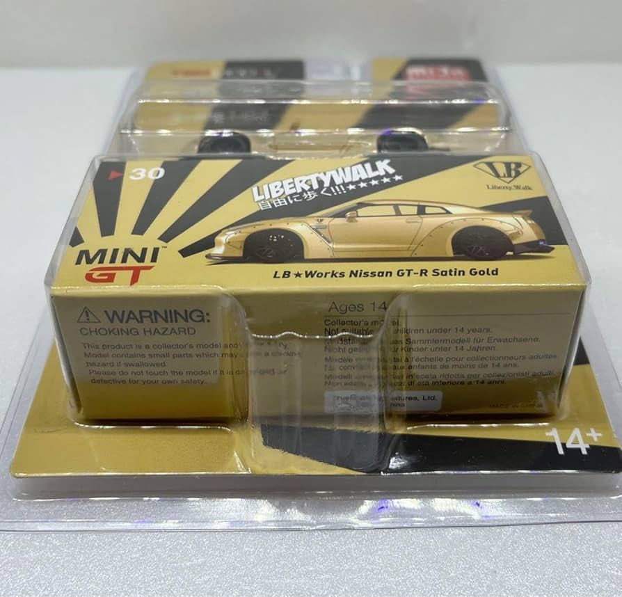 Amazon.co.jp: MINI GT 30 LBWORKS GT-R Satin Gold : おもちゃ